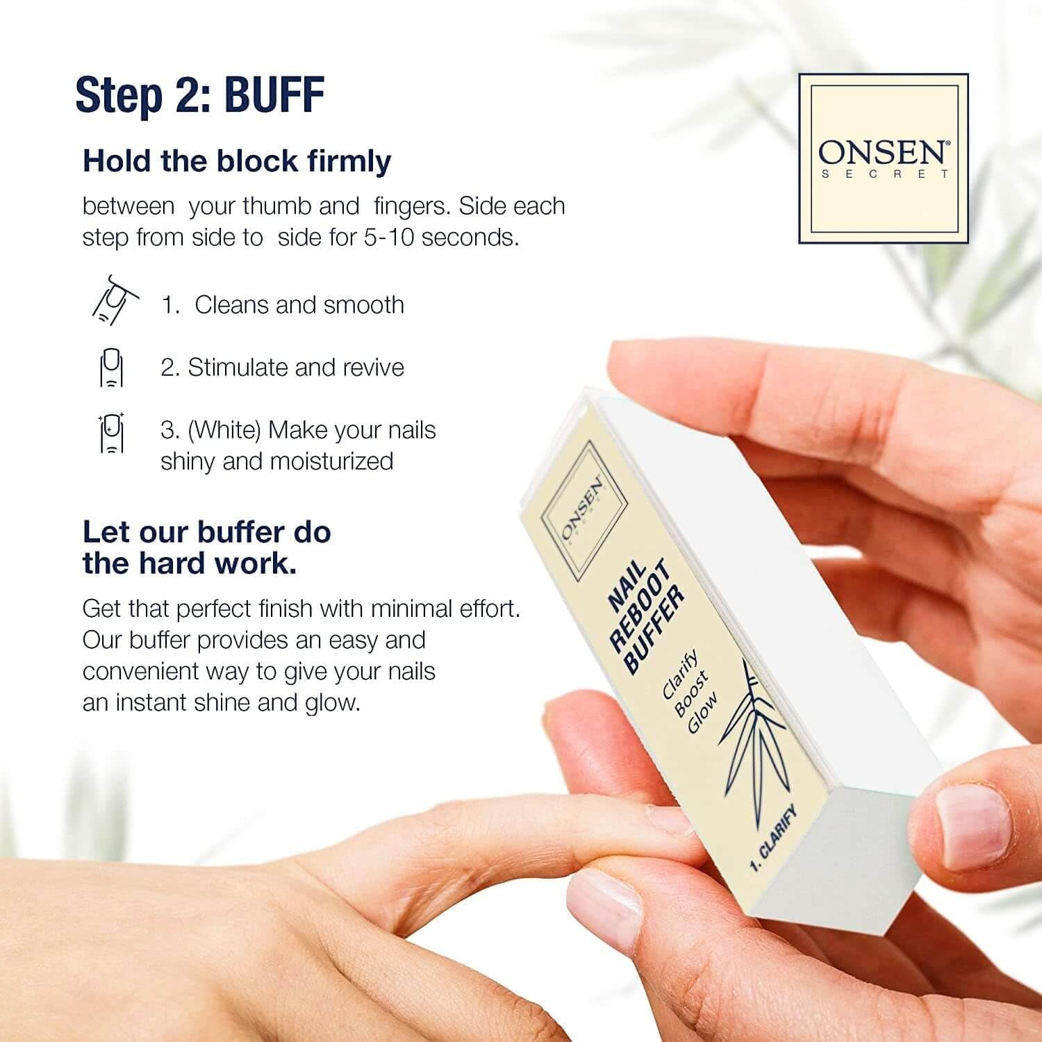 Ultimate Japanese Nail Care Kit - Spa-Quality Buffer & Shine with Organic Ingredients - Includes Cuticle Care Serum - Easy & Long-Lasting Results!